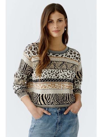 Oui Pullover in offwhite black