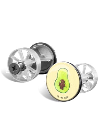 Mr. & Mrs. Panda Waschbecken Ablaufstopfen Avocado Kern ohne Spruch in Gelb Pastell