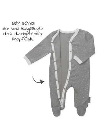 LaLoona Schlafanzug 2er Pack Strampler Pyjama in grau