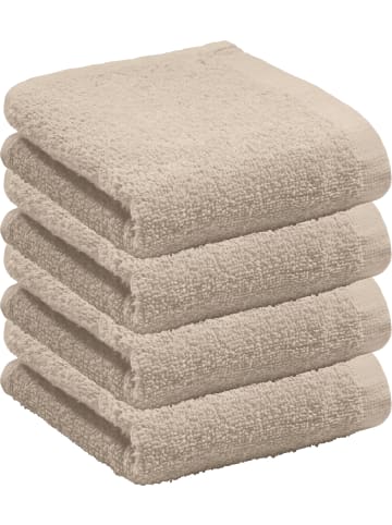 REDBEST Frottier, Leichtfrottier Gästetuch 4er-Pack Oceanside in beige