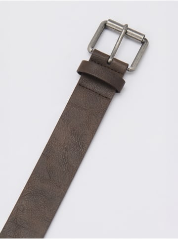 KOROSHI Gürtel aus Kunstleder in MARRON / BRAUN