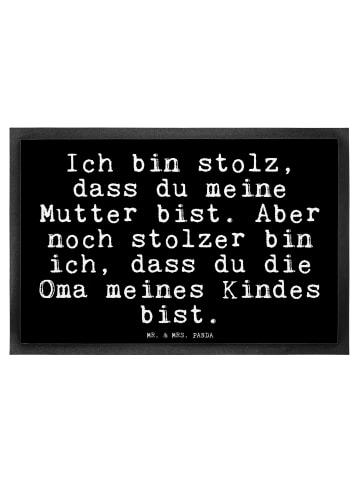 Mr. & Mrs. Panda Schmutzfangmatte Ich bin stolz, dass... mit Spruch in Schwarz