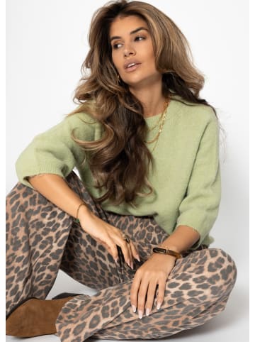 SASSYCLASSY Strickoberteil in Salbeigrün