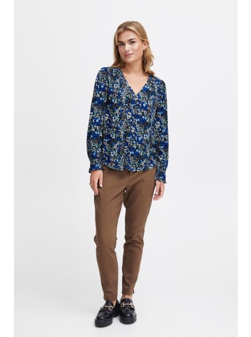 Fransa Langarmbluse FRFLOWY BL 2 - 20612407  Langarmbluse mit V-Ausschnitt in Blau