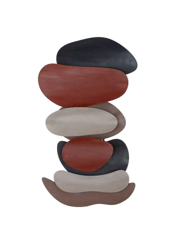 GILDE Wandrelief Baum im Kreis goldfarben, hellgrün, weiß - (H) 70cm