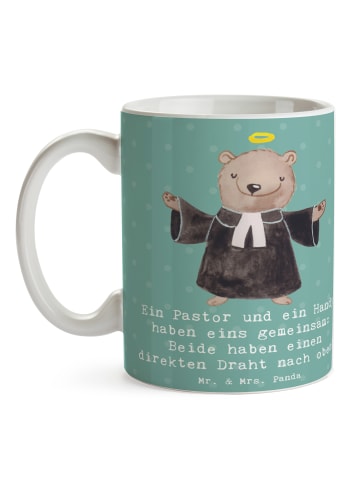 Mr. & Mrs. Panda Teebecher Pastor Verbindung mit Spruch in Meeresbrise