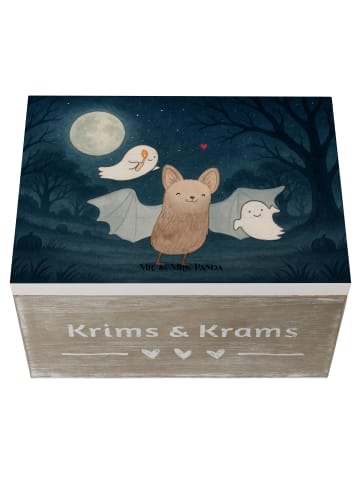 Mr. & Mrs. Panda Aufbewahrungsbox Fledermaus Gespenster Design o... in Weiß