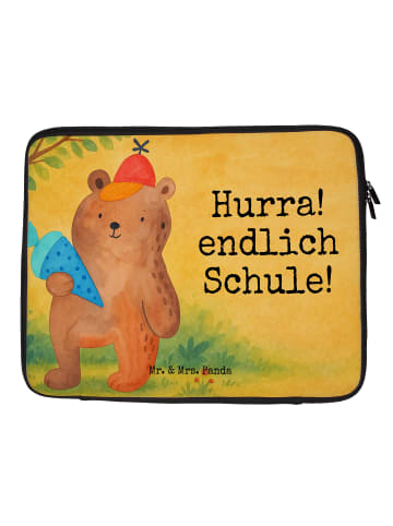 Mr. & Mrs. Panda Laptoptasche Bär Schultüte Design mit Spruch in Weiß
