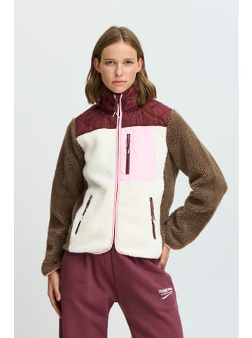 TheJoggConcept. Fleecejacke JCBERRI JACKET 6 22800561 bunte kuschelige Jacke in Rot