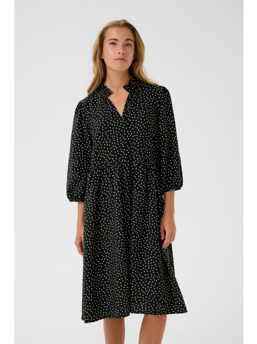 Kaffe Kleid KArea Regular fit in Black W. Chalk Dot