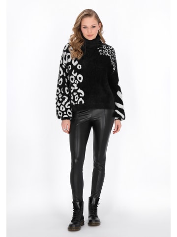 myMo ROCKS Women Sweater in black offwhite