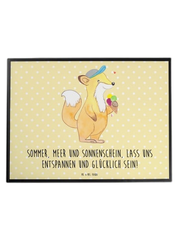 Mr. & Mrs. Panda tischschutz Sommer Meer Strand mit Spruch in Gelb Pastell