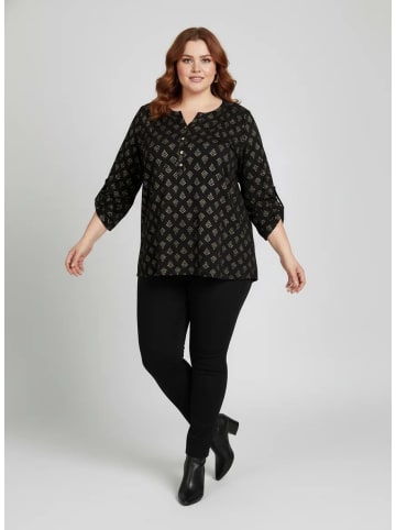 Shape Of You Blouse in Schwarz
