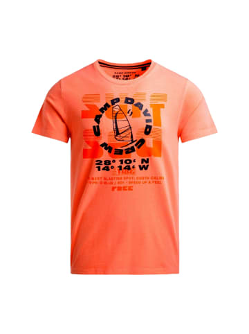 CAMP DAVID T-Shirt 'Windsurfing' in orange