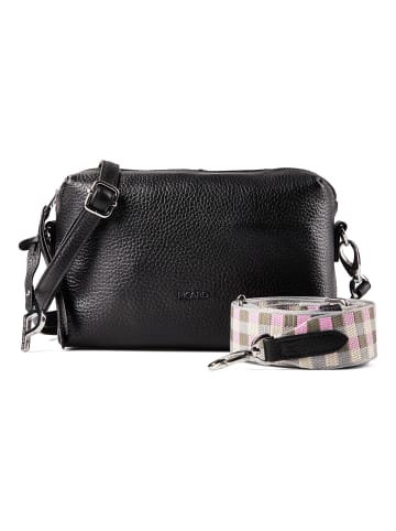 PICARD Texel Umhängetasche Leder 22 cm in schwarz