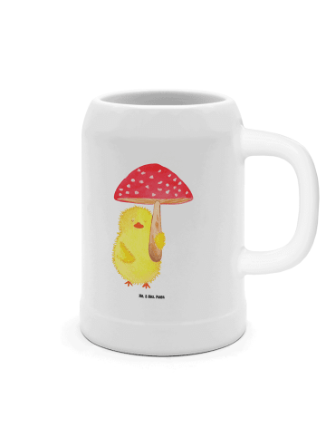 Mr. & Mrs. Panda Bierkrug Küken Fliegenpilz ohne Spruch in Weiß