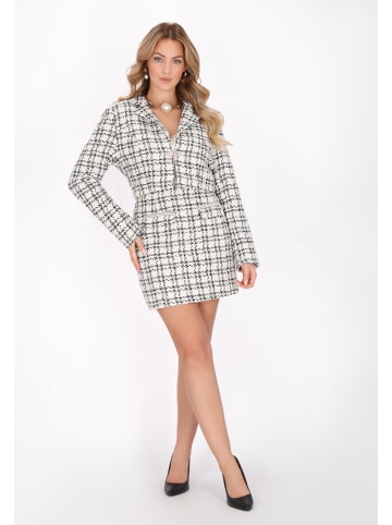 faina Women Jacket in white black