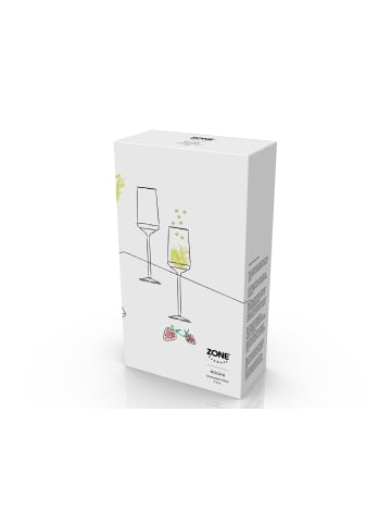 Zone Denmark Sektglas Rocks in Klar