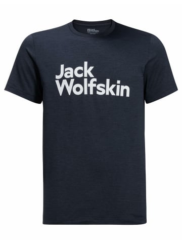 Jack Wolfskin Rundhals T-Shirt für Herren in blau