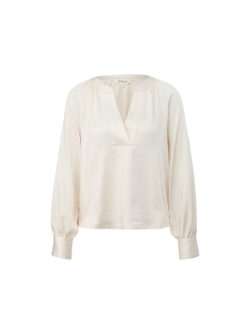 S.OLIVER RED LABEL Langarmbluse in creme