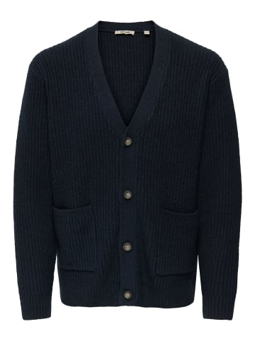 ONLY & SONS Strickjacke in Dark Sapphire 1