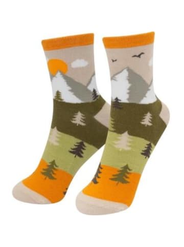 Sheepworld Nonbook - Zaubersocken Motiv Fernweh Berge