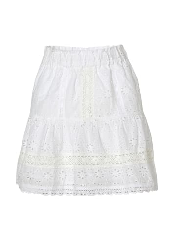 KOROSHI KURZER SKIRT in weiß