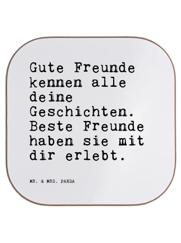 Mr. & Mrs. Panda Untersetzer Tasse Gute Freunde kennen alle... m... in Weiß