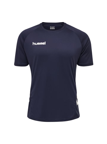 Hummel T-Shirt & Shorts SET Rundhalsausschnitt elastischer Bund in Blau
