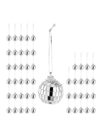 relaxdays 150 x Mini-Discokugel in Silber - Ø 3 cm