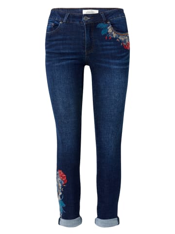 KOROSHI Slim-jeans lang in blau