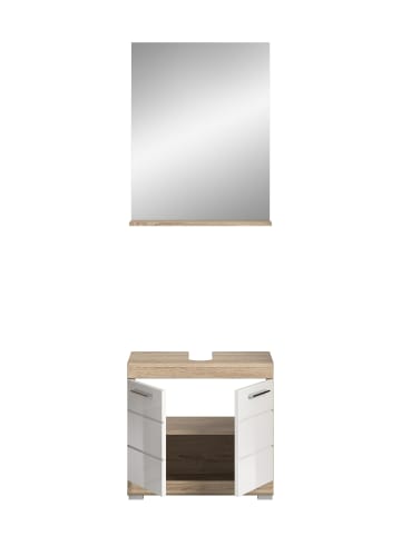 ebuy24 Badmöbelset Lambada Weiß 60 x 34 cm