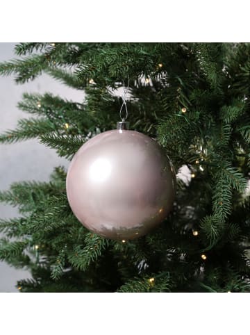 MARELIDA Weihnachtsbaumkugeln bruchfest glänzend D: 14cm in rosa