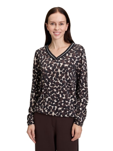 Betty Barclay Blusenshirt mit Gummizug in Braun/Beige
