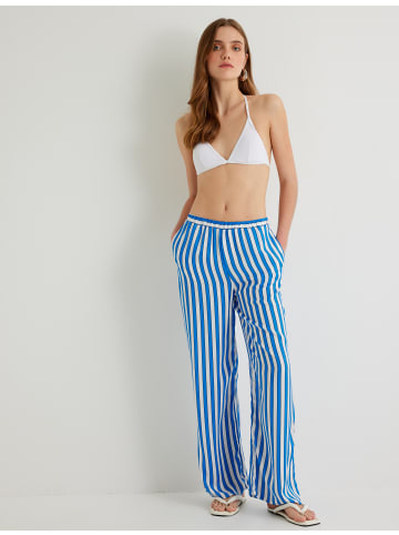 KOTON Hose in Blau Gestreift