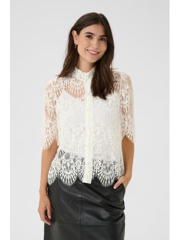 CULTURE Kurzarm-Bluse CUokram Relaxed fit in Spring Gardenia