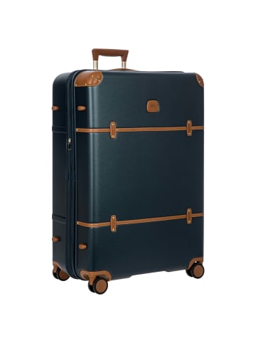 BRIC`s Bellagio - 4-Rollen-Trolley XL 82 cm erw. (eucalyptus) in blue/tan