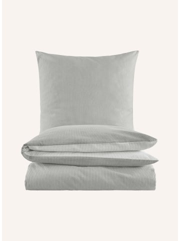 Hessnatur Biber Wendebettwäsche-Set in steingrau