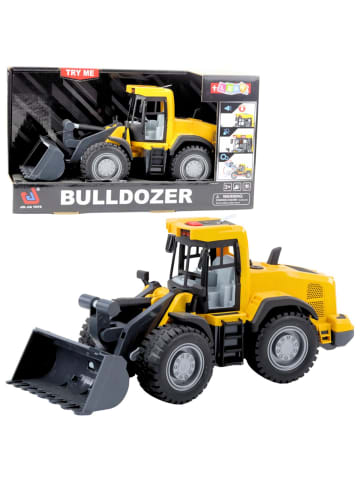 Wisam Bulldozer Bau Bagger Lichter Und Geräusche Bewegende Eimer Gelb