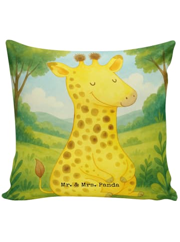 Mr. & Mrs. Panda Sofa Kissen Giraffe Zufrieden Design ohne Spruch in Weiß