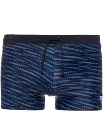 Speedo Kastenbadehose Valmilton in black-ammonite blue-dapple grey