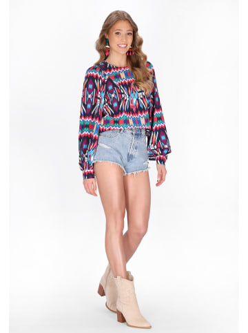 IZIA Women Blouse in pink multicolor