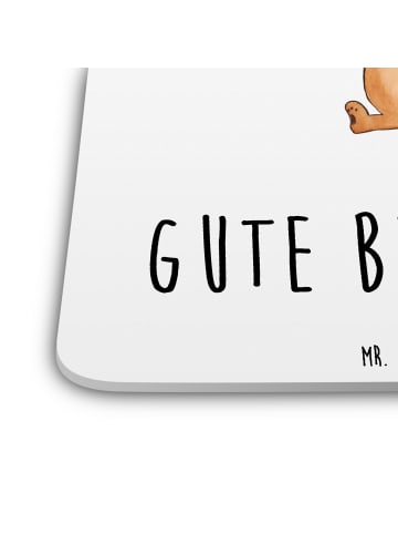 Mr. & Mrs. Panda Tischuntersetzer Igel Blumen mit Spruch in Weiß