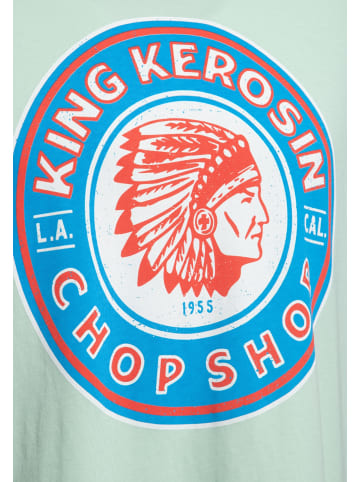 King Kerosin King Kerosin T-Shirt Chop Shop in grün