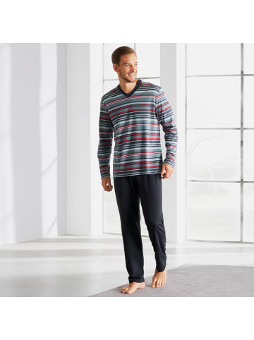 Erwin Müller Single-Jersey Schlafanzug in grau