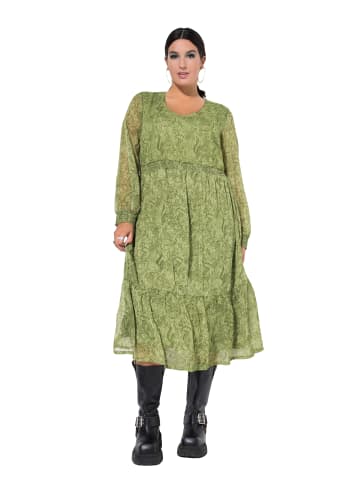 Studio Untold Kleid in palmen grün