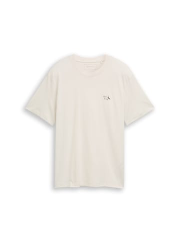 TOM TAILOR Denim T-Shirt in ecru