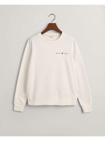 Gant Sweatshirt in Eggshell