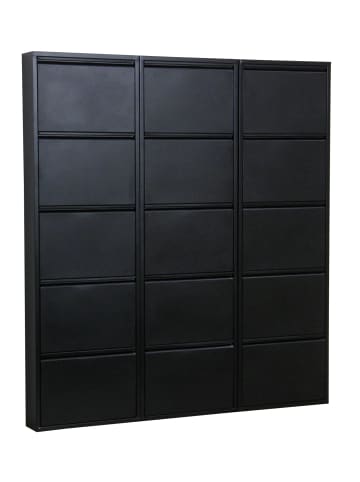 ebuy24 Schuhschrank Pisa Schwarz 150 x 16 cm