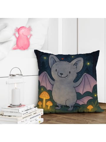 Mr. & Mrs. Panda Dekokissen Fledermaus Classic Design ohne Spruch in Weiß